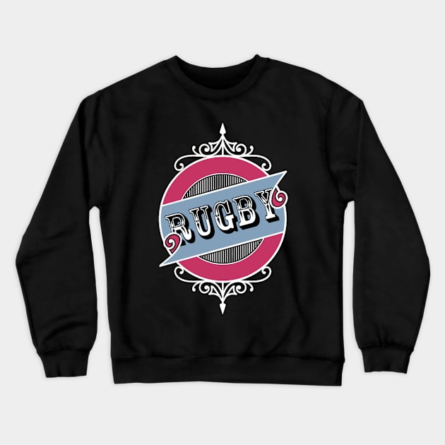 Rugby Design Crewneck Sweatshirt by ArtShare